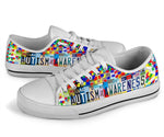 Load image into Gallery viewer, Autism Awareness Low Top Low Top Shoes, License Plate, Tennis Shoes, Gift For Men Women