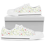Load image into Gallery viewer, Watercolor Wildflower Low Top Sneakers, Stylish Summer Low Top Shoes Gift For Men Women