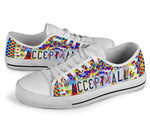 Load image into Gallery viewer, Autism Awareness Low Top Low Top Shoes, White Casual Shoes For Men Women