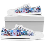 Load image into Gallery viewer, Sign Language Low Top Low Top Shoes, Trendy Fashion Casual Shoes For Men Women