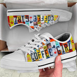 Load image into Gallery viewer, Coffee Girl Low Top Low Top Shoes, License Plate Low Top Shoes For Men And Women