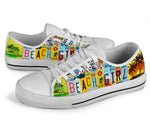 Load image into Gallery viewer, Beach Girl License Plate Low Top Shoes, Beach Girl Shoes Gift for Beach Lover
