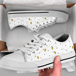 Load image into Gallery viewer, White Bee Low Top Shoes, Bee Sneakers, Bee Gifts For Men Women
