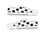 Load image into Gallery viewer, Black Cats Low Top Shoes, Cat Sneakers, Cat Owner Gifts For Men Women