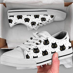 Load image into Gallery viewer, Black Cats Low Top Shoes, Cat Sneakers, Cat Owner Gifts For Men Women