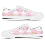 Load image into Gallery viewer, Pink Rainbow Low Top Shoes, Pastel Color Sneakers, Gift For Men Women