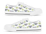 Load image into Gallery viewer, White Koala Low Top Shoes, Womens Sneakers, Koala Gifts For Women & Men
