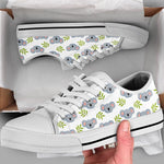 Load image into Gallery viewer, White Koala Low Top Shoes, Womens Sneakers, Koala Gifts For Women & Men