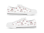 Load image into Gallery viewer, White Unicorn Low Top Shoes, Unicorn Lover Gift For Women Men