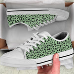 Load image into Gallery viewer, Seea Foam Green Leopard print Low Top shoes Tie Sneakers, Birthday Gifts For Friend Casual   Shoes