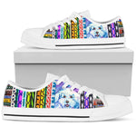 Load image into Gallery viewer, Women's Low Top Canvas Shoes For Bichon Frise Mom, Mother's Day Gifts For Men And Women