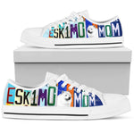 Load image into Gallery viewer, Women's Low Top Canvas Shoes For American Eskimo Mom, Dog Lover Gifts For Men And Women
