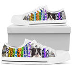 Load image into Gallery viewer, Women's Low Top Canvas Shoes For Border Collie Mom, Animal Gifts For Men And Women