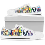 Load image into Gallery viewer, Women's Low Top Canvas Shoes For Boston Terrier Mom, Girlfriend Gifts For Men And Women