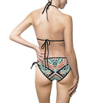 Load image into Gallery viewer, Women's Geometric Tribal Patterns Bikini Swimsuit, String Bikini Gift For Women
