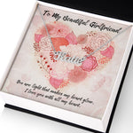 Load image into Gallery viewer, To My Beautiful Girlfriend You Are Light Custom Name Necklace With Love Message Card Gift For Her