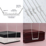 Load image into Gallery viewer, To My Beautiful Girlfriend You Are Light Custom Name Necklace With Love Message Card Gift For Her