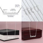 Load image into Gallery viewer, Custom Name Necklace, Graduation Necklace Inspirational Quote Message Card Graduate Gift