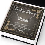 Load image into Gallery viewer, To My Rescuer Custom Name Necklace Thank You Message Card Gift for Dog Mom Dog Cat Animal Rescuer Pet Owner Mother's Day