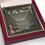 Load image into Gallery viewer, To My Rescuer Custom Name Necklace Thank You Message Card Gift for Dog Mom Dog Cat Animal Rescuer Pet Owner Mother's Day