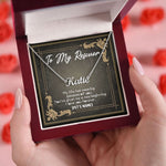 Load image into Gallery viewer, To My Rescuer Custom Name Necklace Thank You Message Card Gift for Dog Mom Dog Cat Animal Rescuer Pet Owner Mother's Day