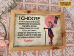 Load image into Gallery viewer, Custom Name I Choose Samurai Poster Canvas Print Vintage Japanese Warrior Wall Art Inspirational Gift Samurai Lover
