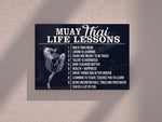 Load image into Gallery viewer, Muay Thai Life Lessons Poster Canvas Print Wall Art Club Decor Sport Room Decor Inspirational Gift for Muay Thai Player