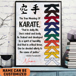 Load image into Gallery viewer, Personalized Karate Poster for Room and Home Decoration, Inspirational Art Gift