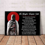 Load image into Gallery viewer, The Knights Templar Oath Poster Knights Templa Poster for Room and Home Decoration, Warrior Art Gift