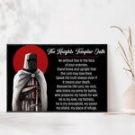 Load image into Gallery viewer, The Knights Templar Oath Poster Knights Templa Poster for Room and Home Decoration, Warrior Art Gift