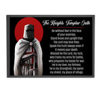 Load image into Gallery viewer, The Knights Templar Oath Poster Knights Templa Poster for Room and Home Decoration, Warrior Art Gift
