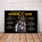 Load image into Gallery viewer, Amor of God Poster Knight Templar Poster for Room Home Decoration, Warrior Art, Christian Gift,