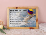 Load image into Gallery viewer, Water Polo Life Lessons Poster Canvas Print, Water Polo Poster, Water Polo Player Sport Lover Gift