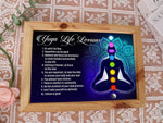 Load image into Gallery viewer, Yoga Life Lessons Poster Canvas Print, Yoga Poster, Meditation Poster, Yoga Room Club Decor, Yoga Lover Gifts Horizontal Yoga Wall Art Decor