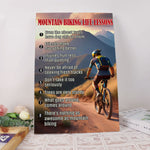 Load image into Gallery viewer, Mountain Biking Life Lessons Poster Canvas Print Wall Art Home Room Decor Inspirational Gift for Mountain Biker