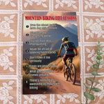 Load image into Gallery viewer, Mountain Biking Life Lessons Poster Canvas Print Wall Art Home Room Decor Inspirational Gift for Mountain Biker
