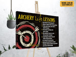 Load image into Gallery viewer, Archery Life Lessons Custom Archery Poster Canvas Print Wall Art Inspirational Gift for Archer Archery Player