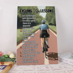 Load image into Gallery viewer, Cycling Life Lessons Cycling Poster Canvas Print Wall Art Home Room Decor Inspirational Gift for Cyclist Biker