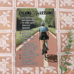 Load image into Gallery viewer, Cycling Life Lessons Cycling Poster Canvas Print Wall Art Home Room Decor Inspirational Gift for Cyclist Biker