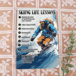 Load image into Gallery viewer, Skiing Life Lessons Skiing Poster Canvas Print Sport Wall Art Room Decor Inspirational Gift for Skier