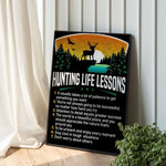 Load image into Gallery viewer, Hunting Life Lessons Poster Canvas Print Wall Art Home Decor Man Cave Decor Inspirational Gift for Hunter