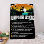 Load image into Gallery viewer, Hunting Life Lessons Poster Canvas Print Wall Art Home Decor Man Cave Decor Inspirational Gift for Hunter