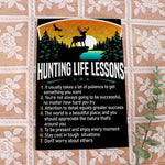 Load image into Gallery viewer, Hunting Life Lessons Poster Canvas Print Wall Art Home Decor Man Cave Decor Inspirational Gift for Hunter