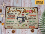 Load image into Gallery viewer, Personalized Sewing Room Metal Sign Classic Funny Gift for Sewer