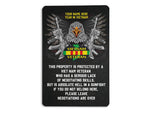 Load image into Gallery viewer, Personalized Vietnam Veteran Property Metal Sign, Military Eagle Art Veteran's Day Gift, Funny Gift for VET Veterans Hanging Wall Home Decor