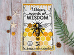 Load image into Gallery viewer, Whisper Words of Wisdom Let It Bee Metal Sign Bee Farm Sign Indoor Farmhouse Decor Gift For Beekeeper Farmer Farm Owner
