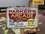 Load image into Gallery viewer, Personalized Arcade Game Room Metal Sign Classic Game Sign Gift for Gamer