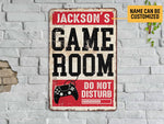 Load image into Gallery viewer, Personalized Game Room Metal Sign, Gaming Sign, Custom Gift for Gamer Game Player, Game Lover Gift