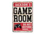 Load image into Gallery viewer, Personalized Game Room Metal Sign, Gaming Sign, Custom Gift for Gamer Game Player, Game Lover Gift