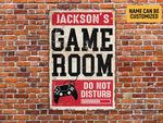Load image into Gallery viewer, Personalized Game Room Metal Sign, Gaming Sign, Custom Gift for Gamer Game Player, Game Lover Gift